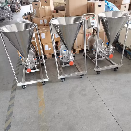 Pompe à lobes à rotor rotatif liquide pour lait sanitaire en acier inoxydable, pompe à anneau liquide auto-amorçante CIP, pompe à vis, pompe à émulsion, pompe à eau centrifuge